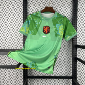 World Cup Jersey 2026 Netherlands Green Goalkeeper Kit Soccer T-Shirt
