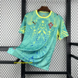 World Cup Jersey 2026 Portugal Green Goalkeeper Kit Soccer T-Shirt