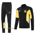 Borussia Dortmund BlackYellow Full Zipper Jacket +Long Pants