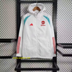Windbreaker Manchester United White Cheap Soccer Jerseys