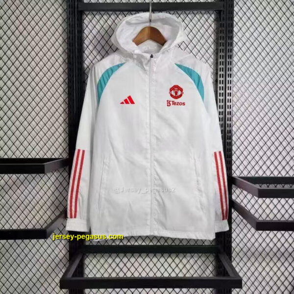 Windbreaker Manchester United White Cheap Soccer Jerseys