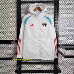 Windbreaker Sao Paulo White Cheap Soccer Jerseys