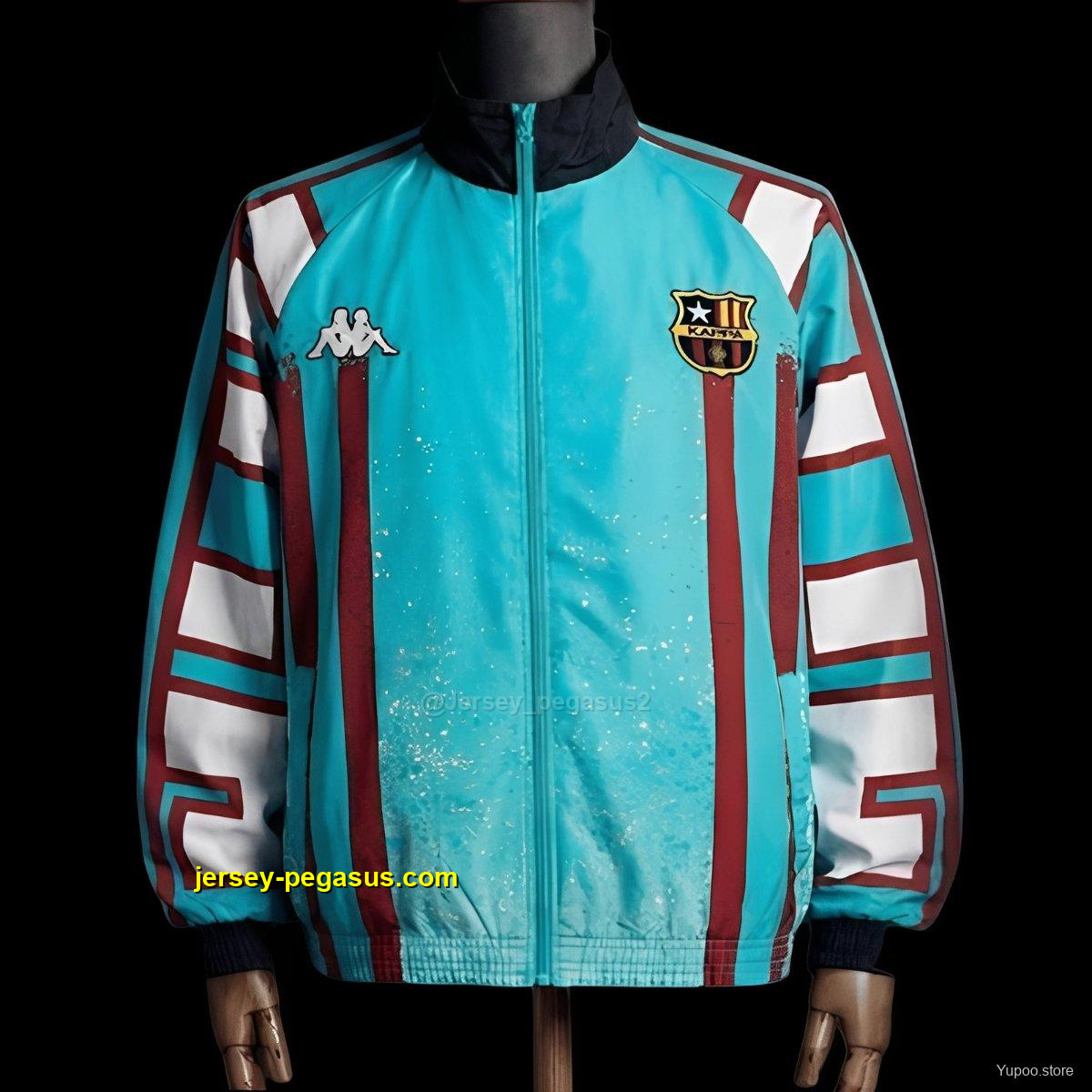 1996-97 Vintage Style Barcelona BARCA#9 Jacket Windbreaker 1996-97 Vintage Style Barcelona BARCA#9 Jacket Windbreaker