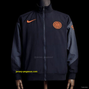 2026 Inter Milan Black Jacket Windbreaker
