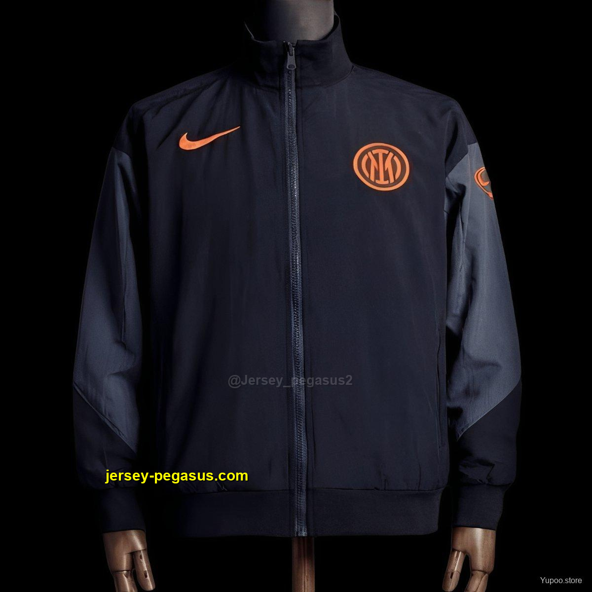 2026 Inter Milan Black Jacket Windbreaker 2026 Inter Milan Black Jacket Windbreaker