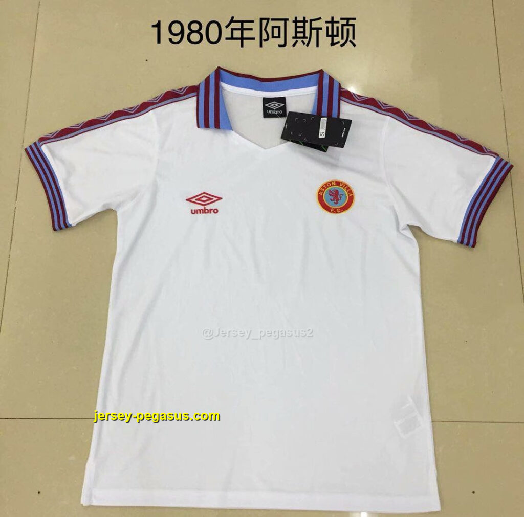 1980 Aston Villa away white