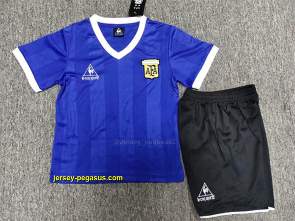 1986 Argentina away kid kits 1986 Argentina away kid kits