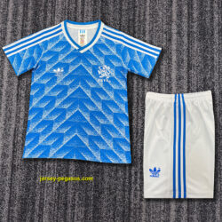 1988 Netherlands Away Retro Kid Kits Youth Apparels