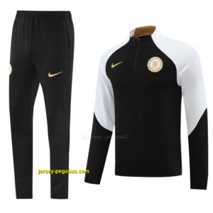 Chelsea Black Half Zipper Jacket+Long Pants