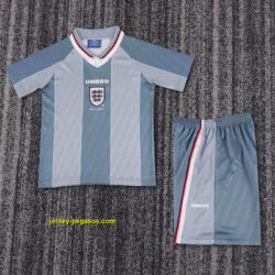 1996 England Away Retro Kid Kits Youth Apparels Soccer