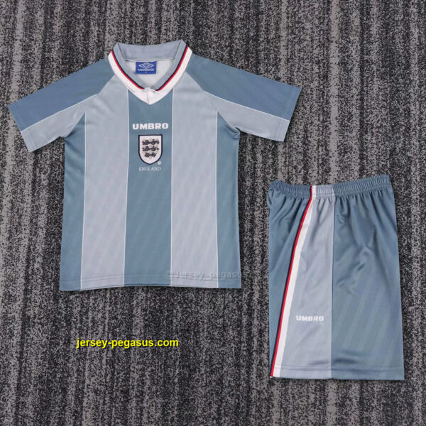 1996 England Away Retro Kid Kits Youth Apparels Soccer 1996 England Away Retro Kid Kits Youth Apparels Soccer