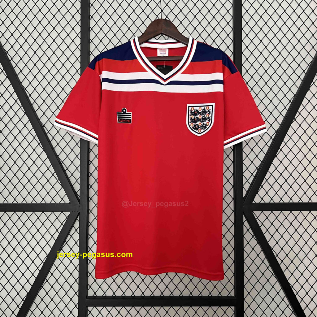 1982 England Away Retro Kit Football Uniform