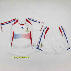 2006 France Away Retro Kid Kits Youth Apparels Soccer