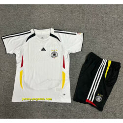 2006 Germany Home Retro Kid Kits Youth Apparels Soccer