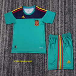 2010 Spain Goalkeeper Retro Kid Kits Youth Apparels Soccer