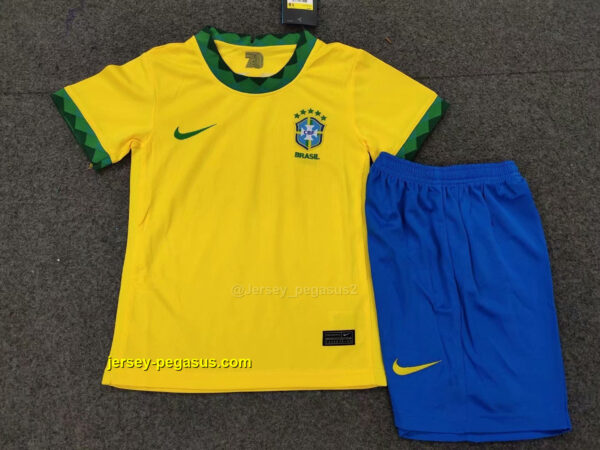 2020 Brazil home yellow kids 2020 Brazil home yellow kids