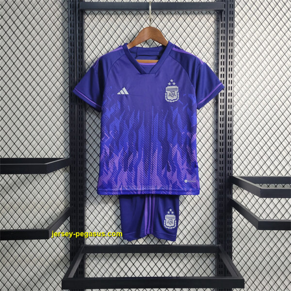 2022 Argentina away 3-star kids kit