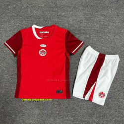 2024 Canada Home Kid Kits Copa America Children Sets Soccer Jerseys