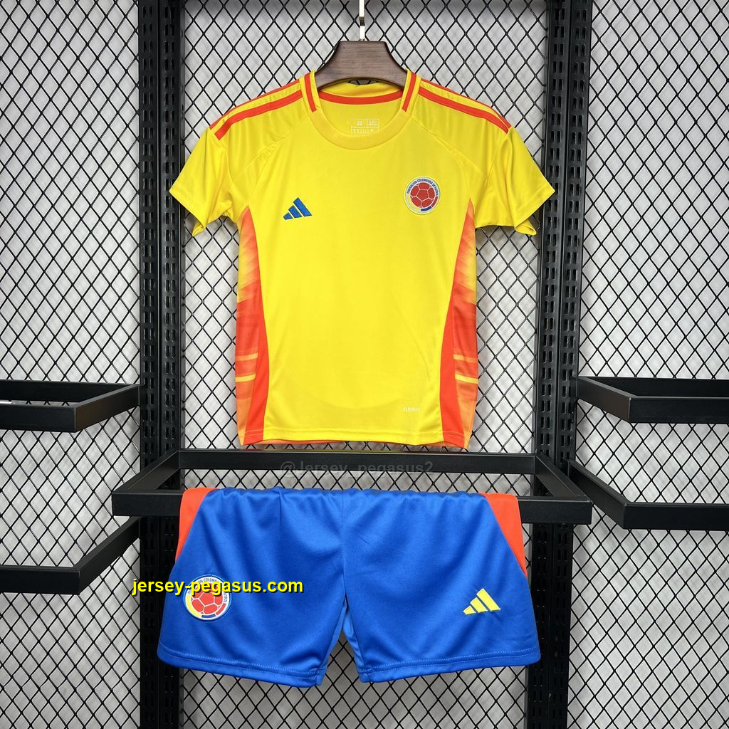 2024 Colombia Home Kid Kits Children Sets Football Replicas