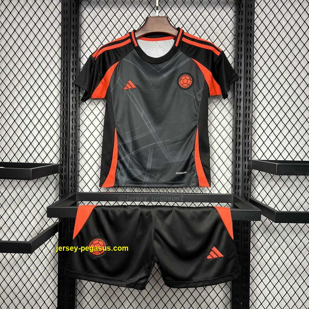 2024 Columbia Away Kid Kits Copa America Children Sets Soccer Jerseys
