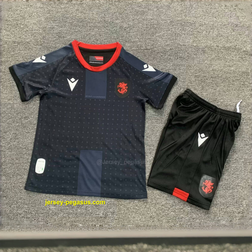 2024 Georgia Away Kid Kits UEFA Euro Youth Apparels Football