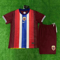 2024 Norway Home Kid Kits Youth Apparels Football