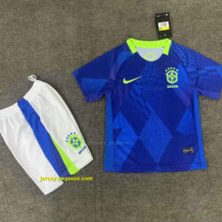 2025 Brazil Away Kid Kits Youth Apparels