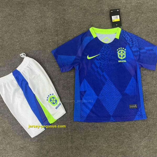 2025 Brazil Away Kid Kits Youth Apparels 2025 Brazil Away Kid Kits Youth Apparels