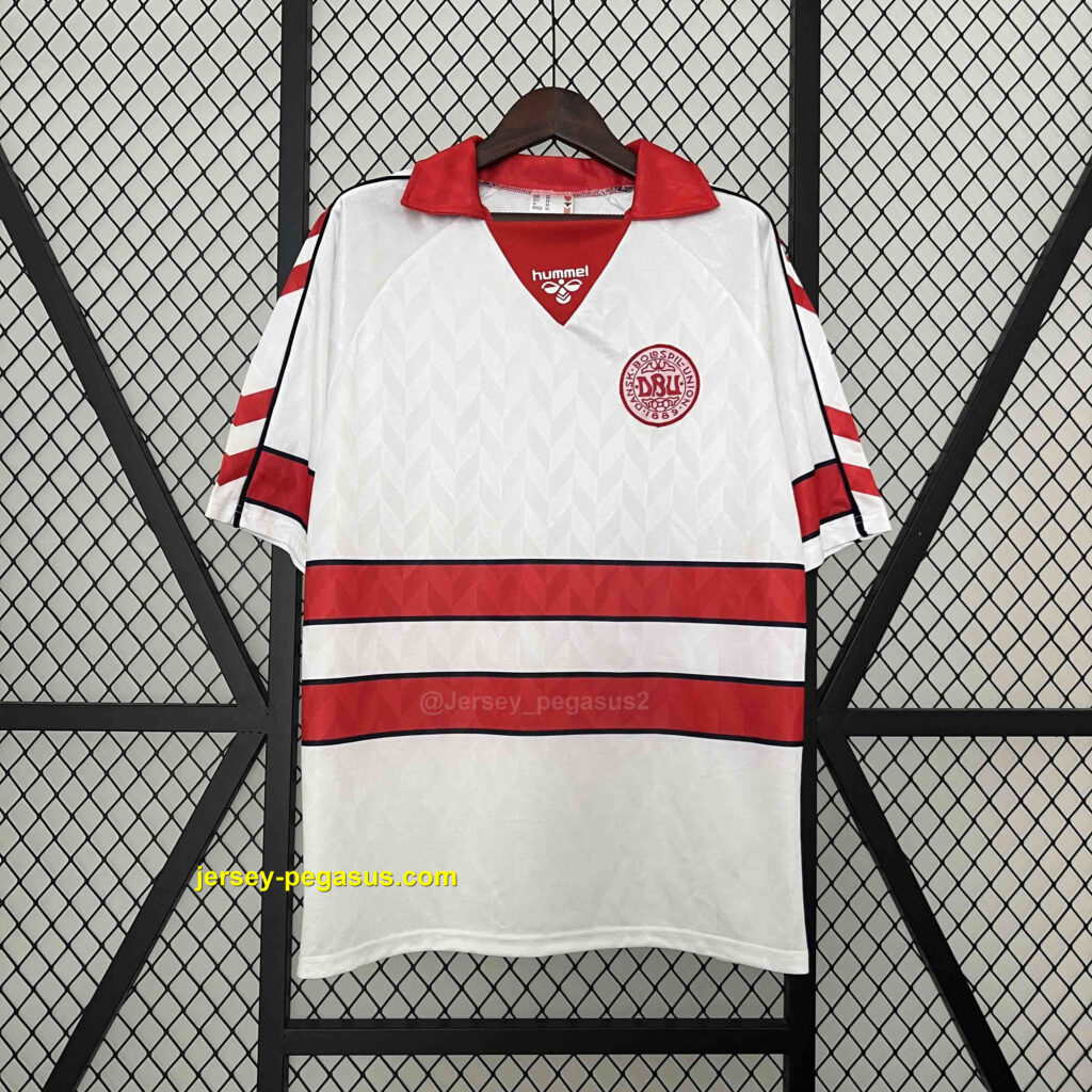 1988 Denmark Away Retro Kit Vintage Shirt
