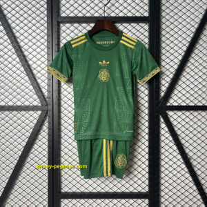2025 Mexico Gold Cup Kid Kits Green Special Edition Youth Apparels