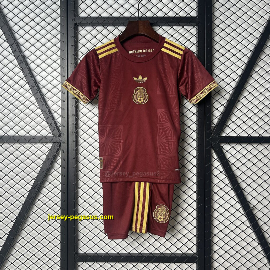 2025 Mexico Gold Cup Kid Kits Red Special Edition Youth Apparels