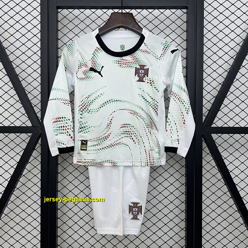 2025 Portugal Away Kid Kits Long Sleeve Youth Apparels