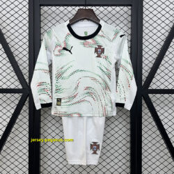 2025 Portugal Away Kid Kits Long Sleeve Youth Apparels