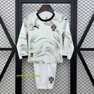 2025 Portugal Away Kid Kits Long Sleeve Youth Apparels