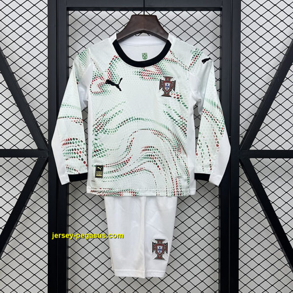 2025 Portugal Away Kid Kits Long Sleeve Youth Apparels 2025 Portugal Away Kid Kits Long Sleeve Youth Apparels