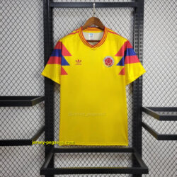 1990 Colombia Home Retro Kit Football