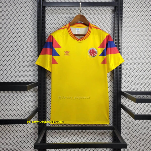 1990 Colombia Home Retro Kit Football