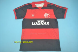 1990 Flamengo home red black