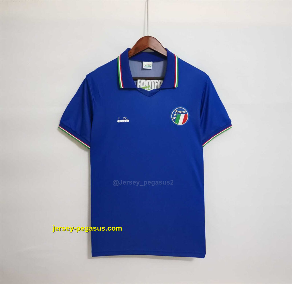 1990 Italy home blue