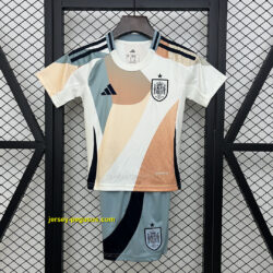 2025 Spain Euro Away Kid Kits Youth Apparels