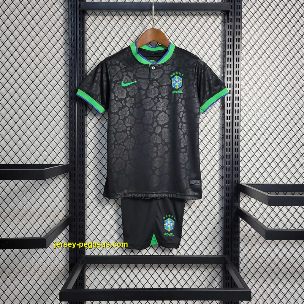 2223 Brazil Leopard Black Kids