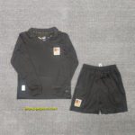 AC Milan 125th Anniversary Black Long Sleeve Kid Kits Youth Apparels Soccer AAAA