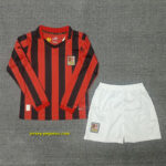 AC Milan 125th Anniversary Red Long Sleeve Kid Kits Youth Apparels Soccer AAAAJe