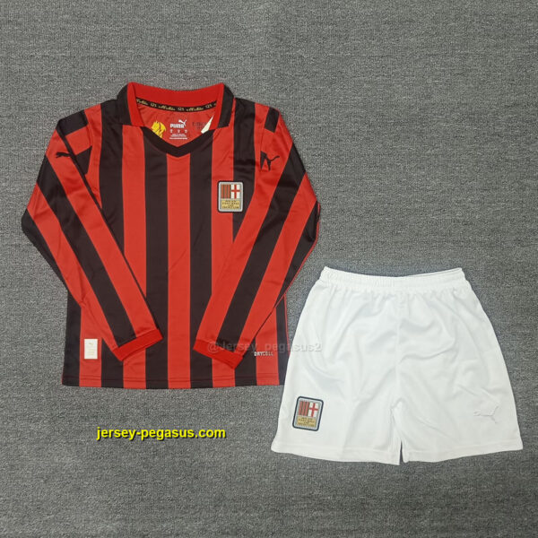 AC Milan 125th Anniversary Red Long Sleeve Kid Kits Youth Apparels Soccer AAAAJe AC Milan 125th Anniversary Red Long Sleeve Kid Kits Youth Apparels Soccer AAAAJe