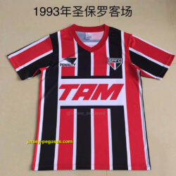 1993 Sao Paulo away redwhite
