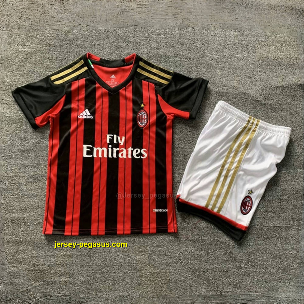 AC Milan Home Retro Kid Kits Vintage Youth Apparels