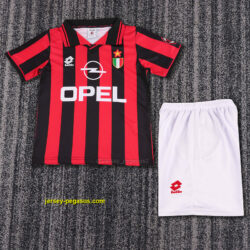 AC Milan Home Retro Kid Kits Youth Apparels