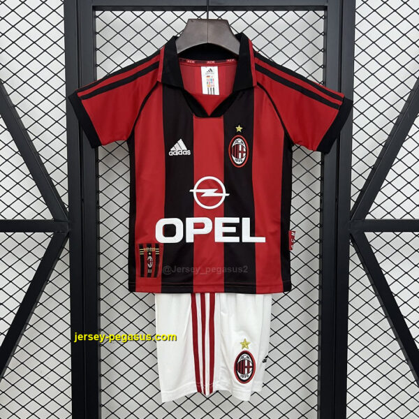 AC Milan Home Retro Kid Kits Youth Apparels Sport AC Milan Home Retro Kid Kits Youth Apparels Sport
