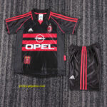 AC Milan Third Retro Kid Kits Youth Apparels