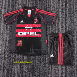 AC Milan Third Retro Kid Kits Youth Apparels